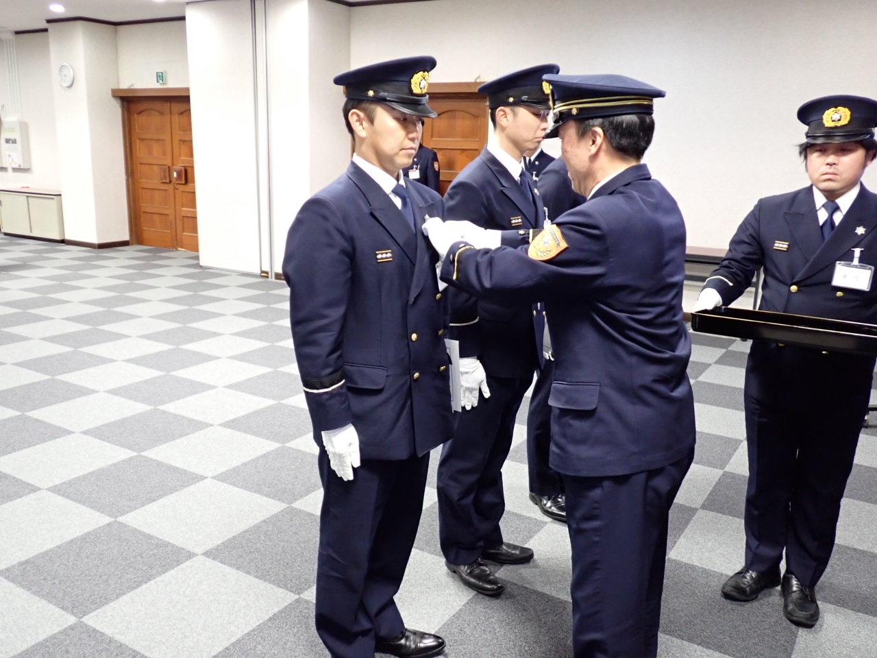 予防技術資格者章（金色バッジ）